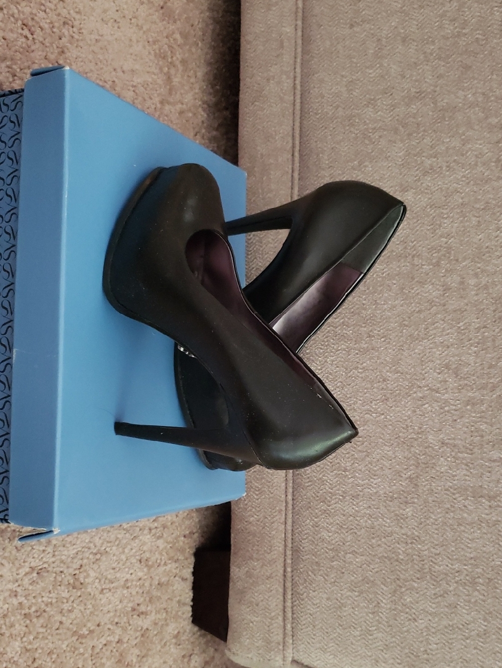 Simply Vera Vera Wang Black Platform Stiletto Pumps